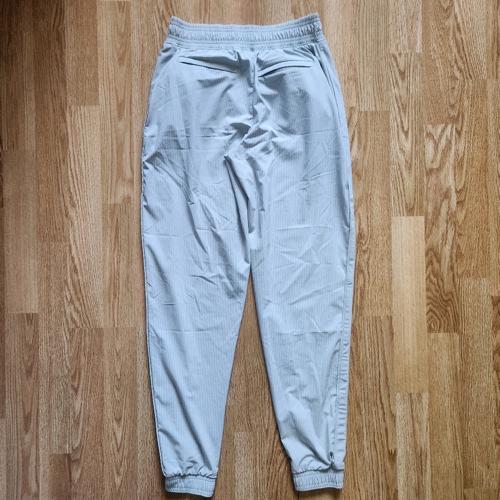 Athleta Striped Light Gray Joggers - Picture 6 of 10